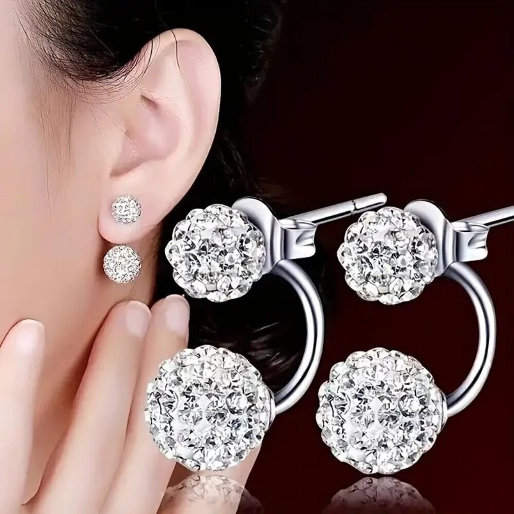 Bohemian Rhinestones Hoop Earrings